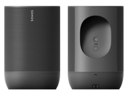 Sonos Move akuga Wi-Fi kõlar, eest ja tagant