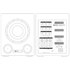 HEDD Audio BASS 08 subwoofer stuudiokasutusse - Pilt 2
