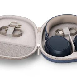Sennheiser Momentum 4 Wireless kõrvaklapid sinises (Denim) viimistluses koos vutlariga