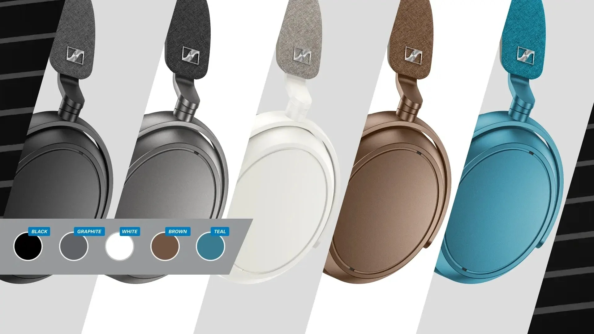Sennheiser Momentum 4 Wireless kõrvaklappide erinevad viimistlused
