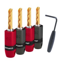 AudioQuest SureGrip 300 BFA/Banana Gold kõlarikaablite otsad (4tk)