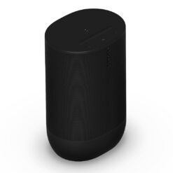 Sonos Move 2 kõlar küljelt ja pealt, must