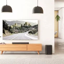 Sennheiser Ambeo Mini soundbar ja Subwoofer elutoas