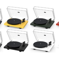 Pro-Ject Debut Carbon Evo erinevad viimistlused tolmukattega