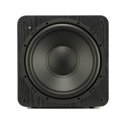 SVS SB-1000 subwoofer, must, esikülg ilma katteta