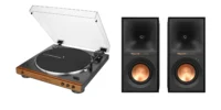 Audio Technica AT-LP60X vinüülplaadimängija ja Klipsch R-40PM aktiivkõlarite komplekt