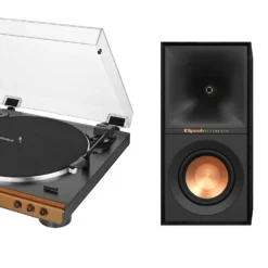 Audio Technica AT-LP60X vinüülplaadimängija ja Klipsch R-40PM aktiivkõlarite komplekt