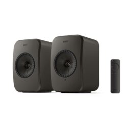 KEF LSX2 LT aktiivsed riiulikõlarid koos puldiga