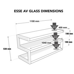 NorStone ESSE AV audio-video riiul