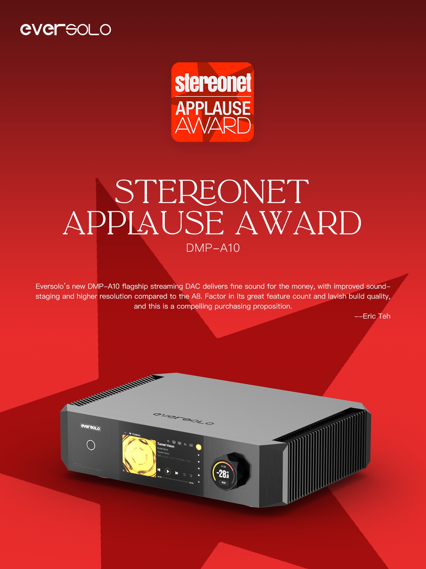 Eversolo DMP-A10, Stereonet test