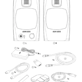 Adam Audio D3V komplekti sisu