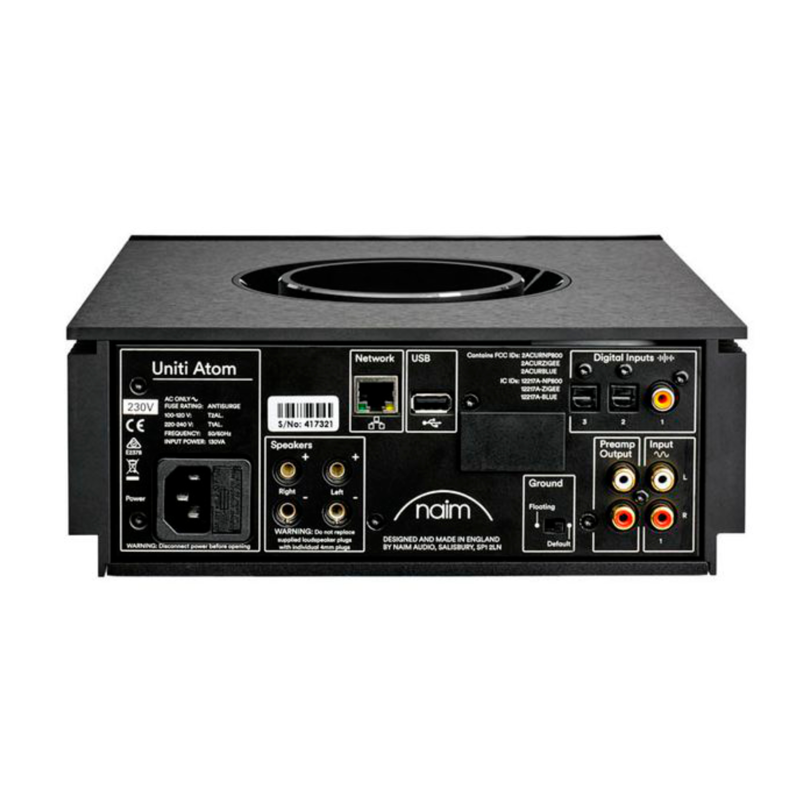 Naim Unity Atom tippdisainiga helisüsteem