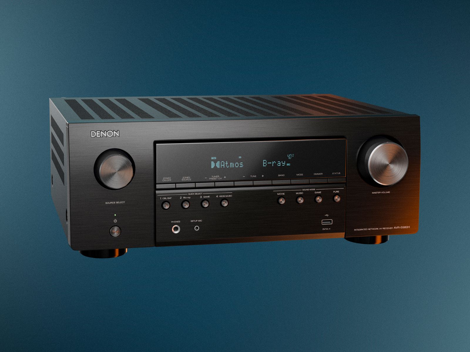 Denon AVR-S980H 4K/8K Dolby Atmos kodukinoressiiver