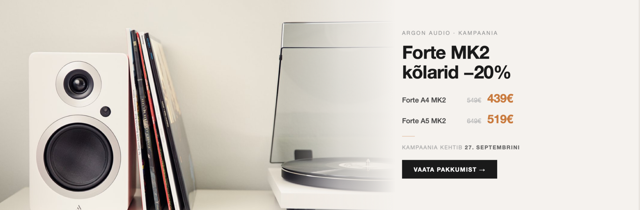 Argon Audio Forte MK2 kõlarid -20% kampaania