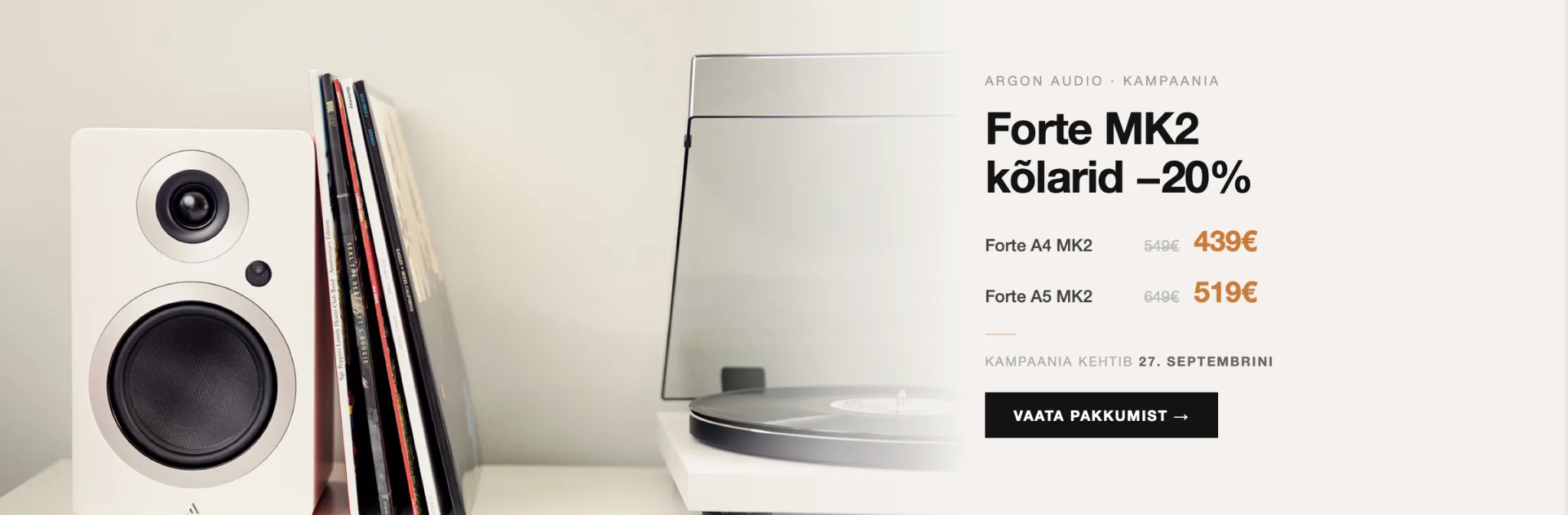 Argon Audio Forte MK2 kõlarid -20% kampaania